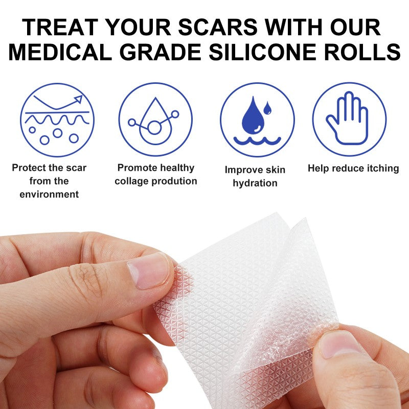 Invisible Medical Grade Scar Silicone Strips Scar Tape Patches Sheets