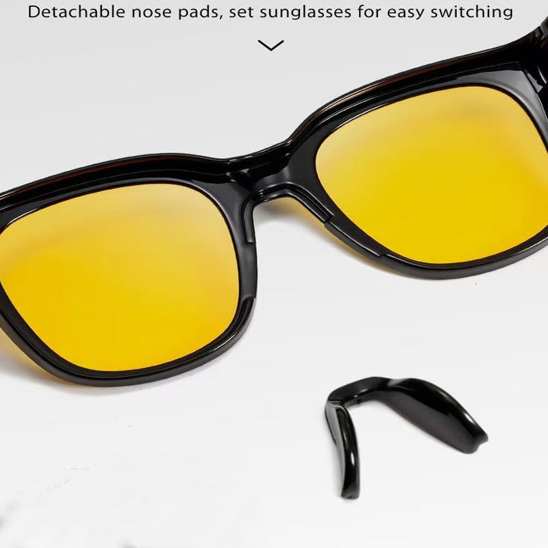 Fit Over Sunglasses for Men & Women, Oversized Square Shades with UV Protection
