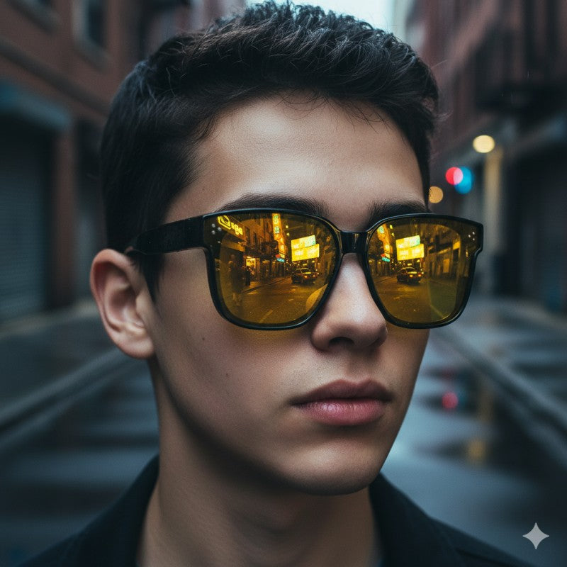 Fit Over Sunglasses for Men & Women, Oversized Square Shades with UV Protection