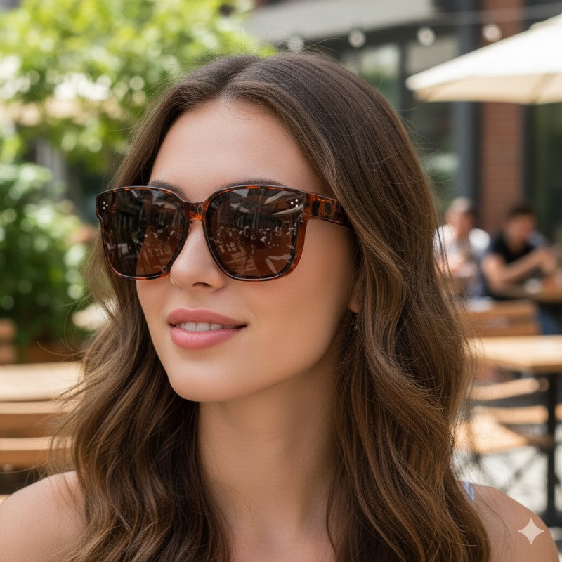 Fit Over Sunglasses for Men & Women, Oversized Square Shades with UV Protection