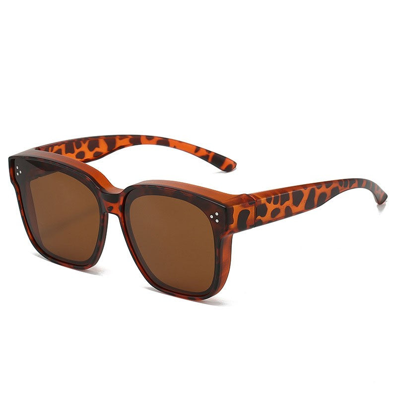 Fit Over Sunglasses for Men & Women, Oversized Square Shades with UV Protection