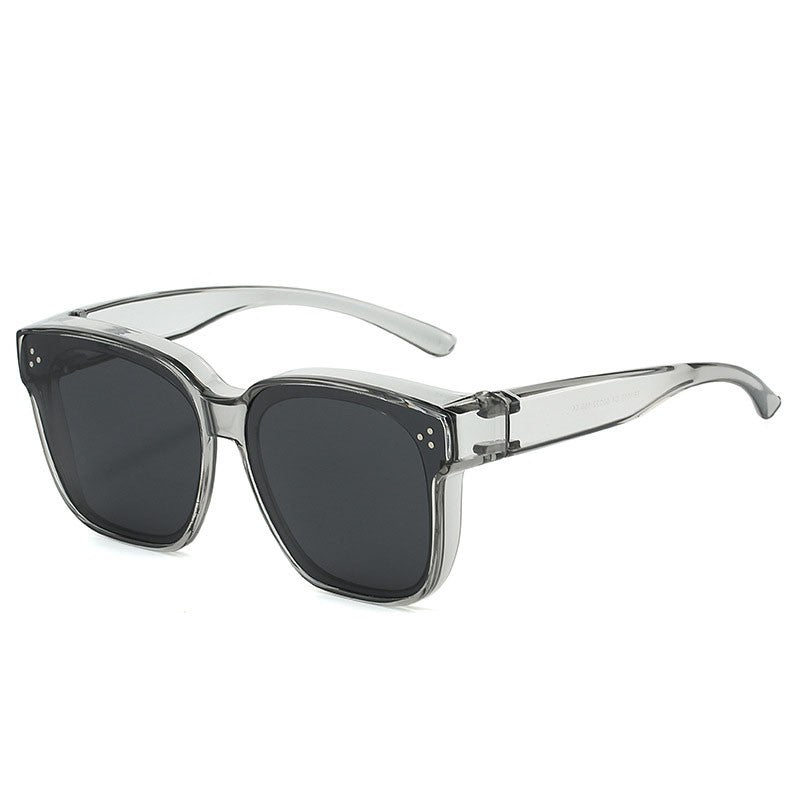 Fit Over Sunglasses for Men & Women, Oversized Square Shades with UV Protection