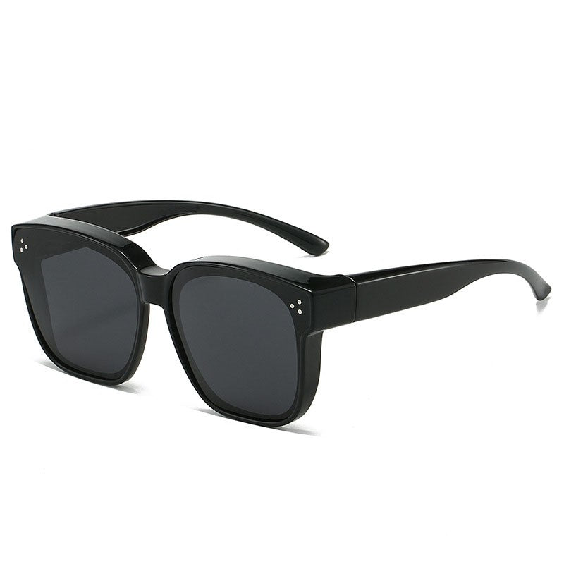 Fit Over Sunglasses for Men & Women, Oversized Square Shades with UV Protection