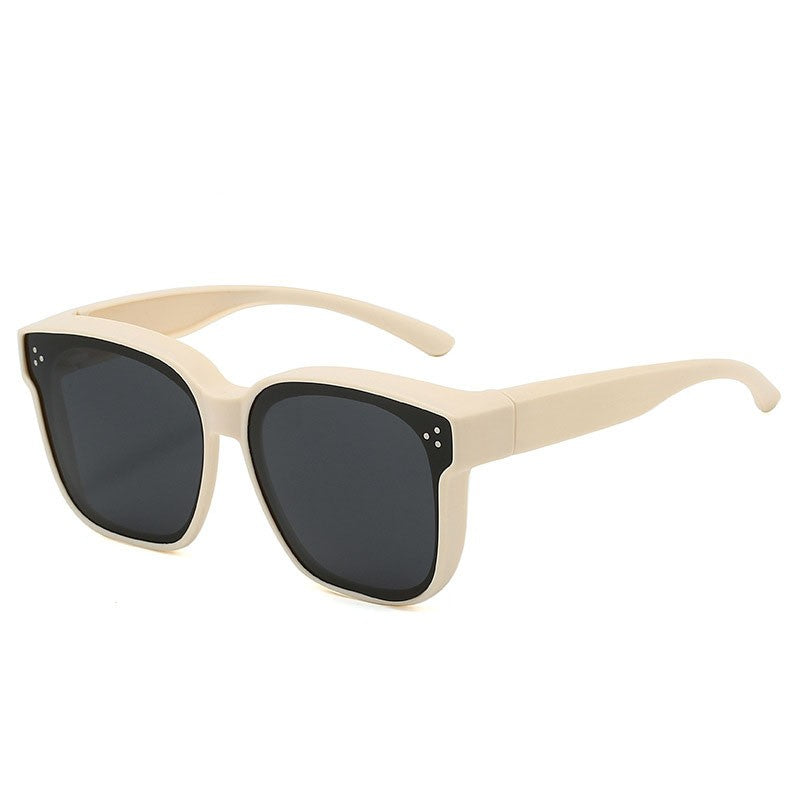 Fit Over Sunglasses for Men & Women, Oversized Square Shades with UV Protection