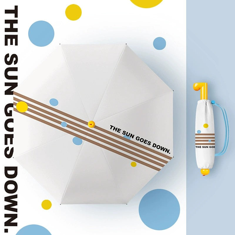 Ultra Light Folding Umbrella Compact Weatherproof Sun Rain Travel Umbrella Anti UV ﻿