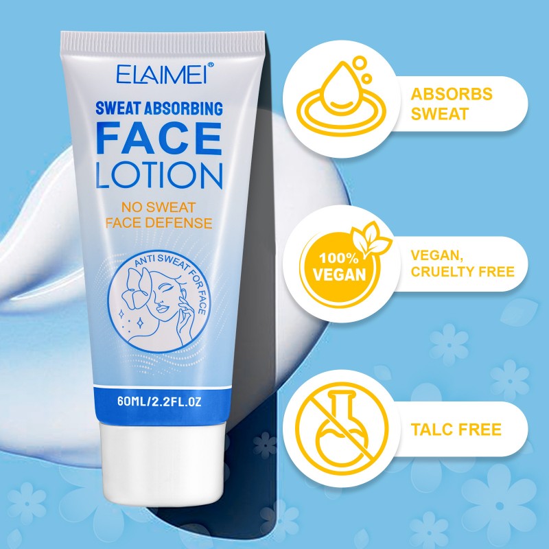 60ml Sweat Absorbing Face Lotion Antiperspirant for Face Forehead Scalp