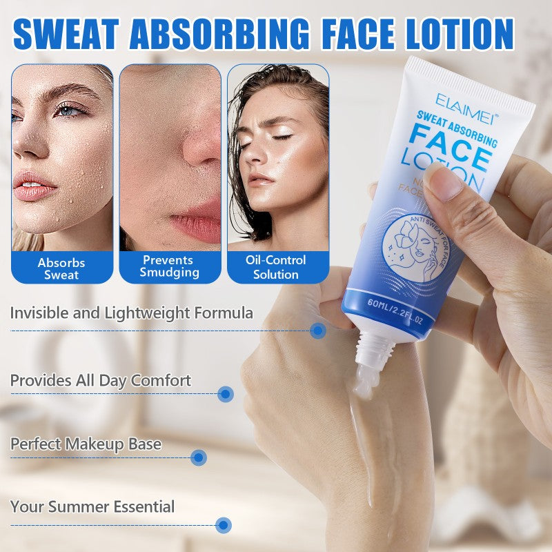 60ml Sweat Absorbing Face Lotion Antiperspirant for Face Forehead Scalp