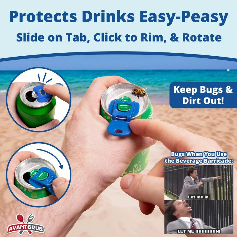 6Pcs Complete Cover Easy Tab Opener Manual Easy Can Opener Beverage Protector