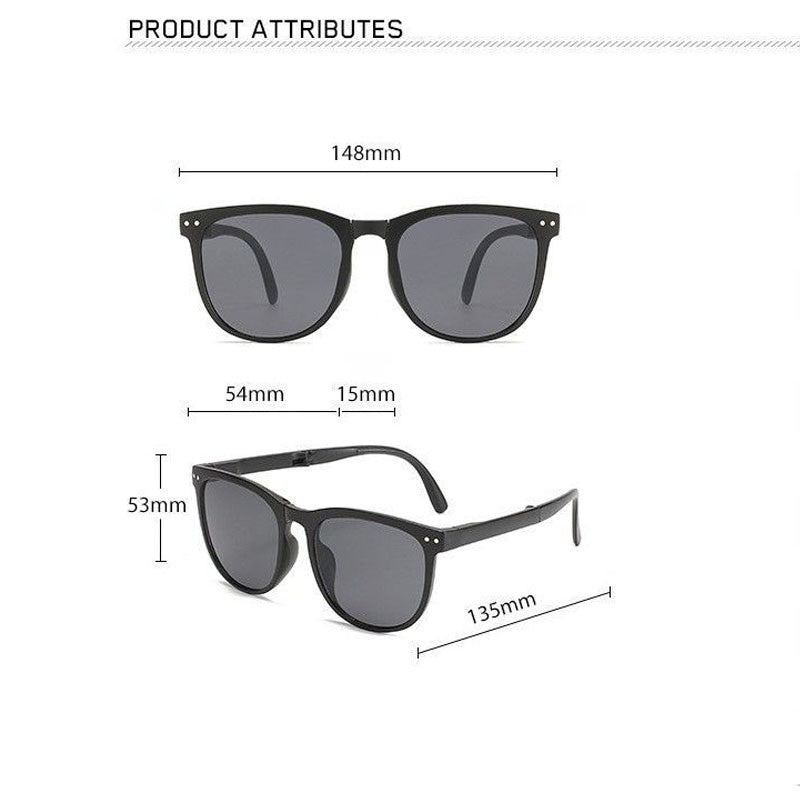 Ultra Lightweight Foldable Sunglasses for Women Men Fashion UV Protection with Case ﻿