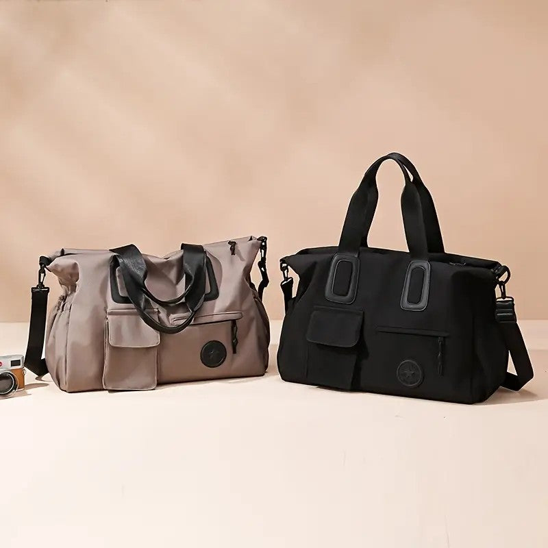 Women's Large Capacity Nylon Travel Tote Duffel Bag