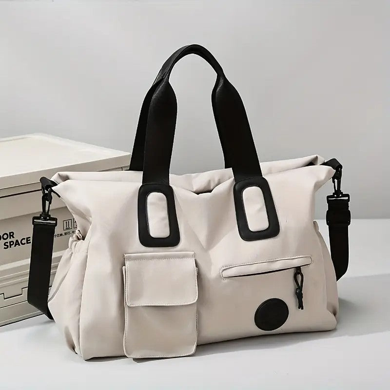 Women's Large Capacity Nylon Travel Tote Duffel Bag