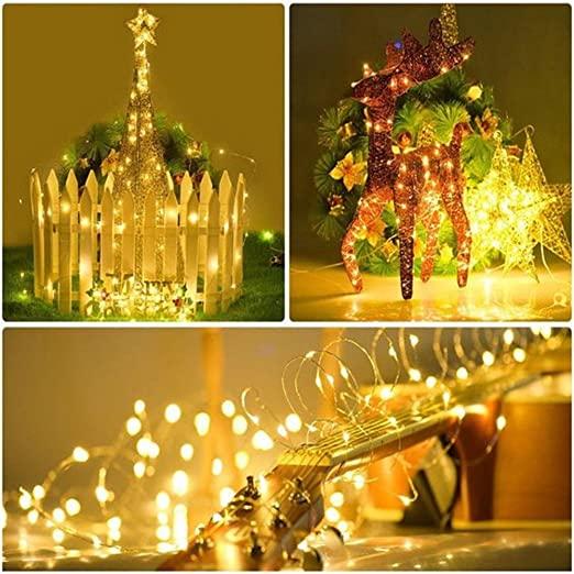 Starry Fairy Copper Wire String Lights Christmas Decor Battery Operated