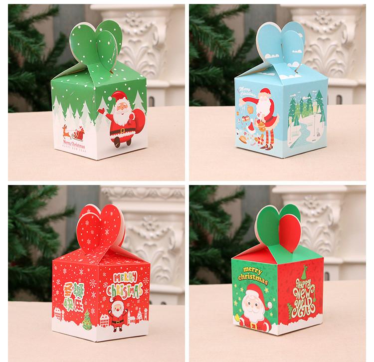 10pcs Christmas Xmas Gift Bags Candy Paper Boxes