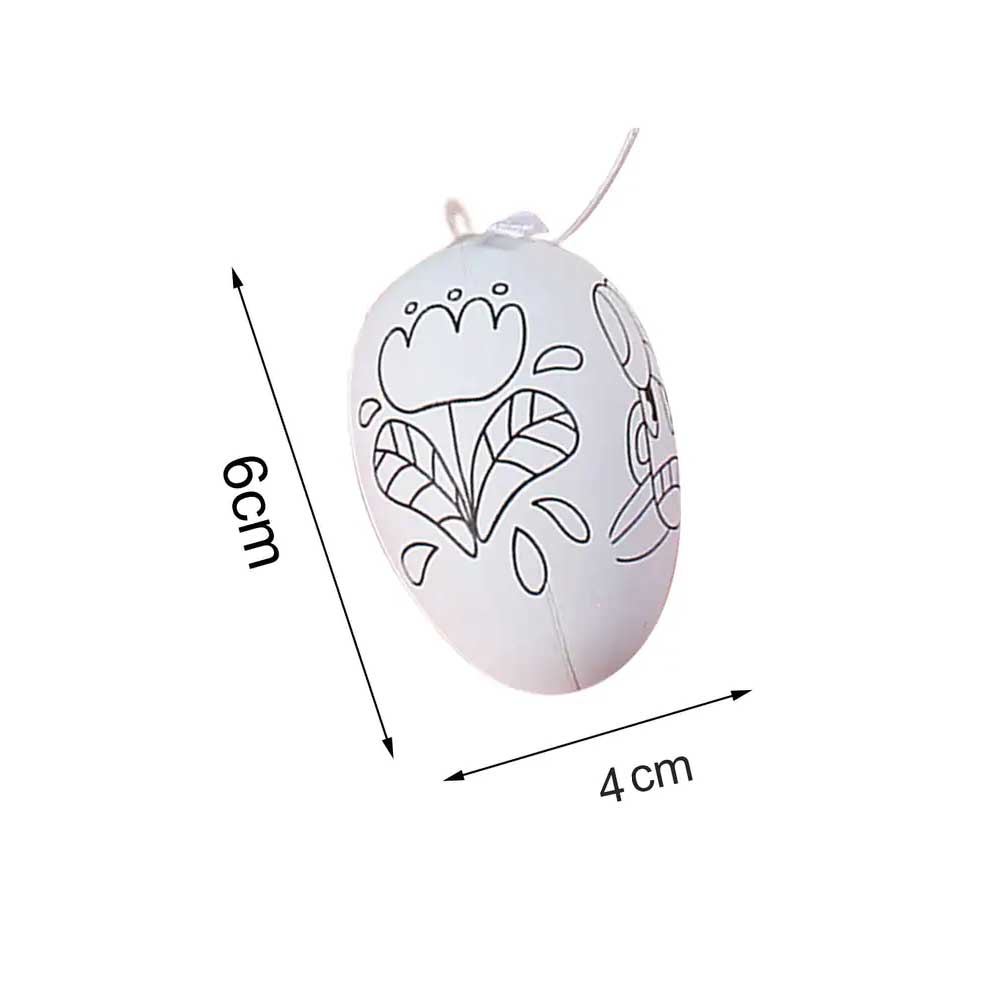 10pcs Pattern Painting Easter Egg with Color Pens