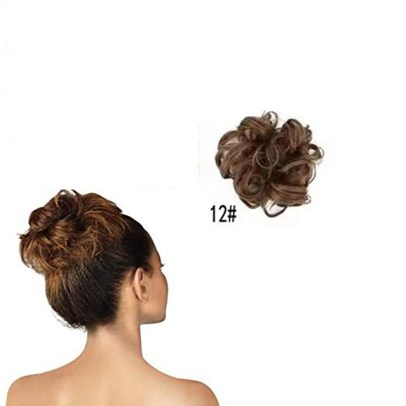 Curly Messy Bun Scrunchie Hair Extensions