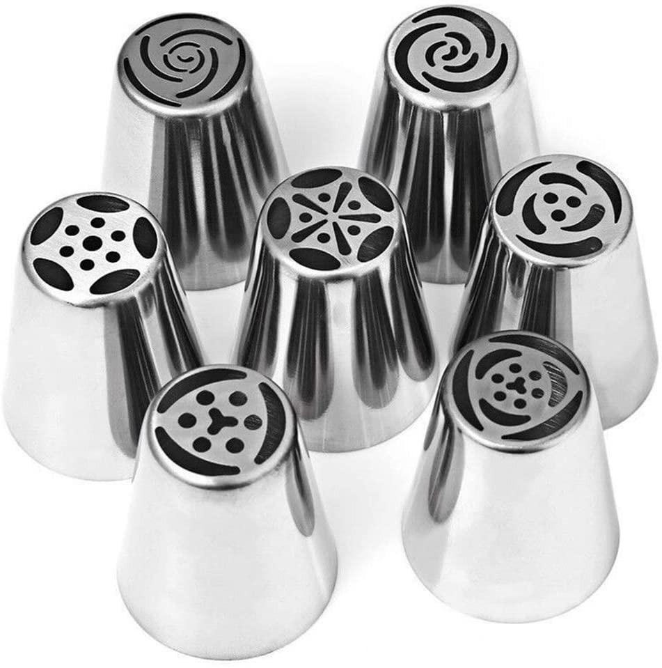 14pcs Cake Cupcake Decorating Nozzles Supplies Kit Russian Piping Tips