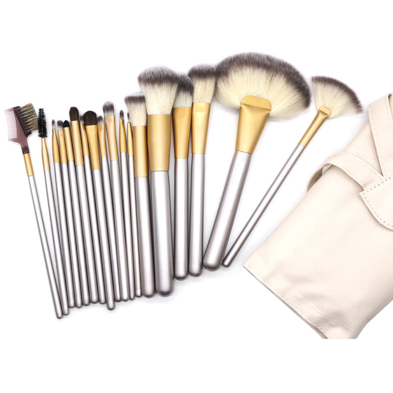 18pcs Premium Cosmetic Makeup Brush Set with Bag