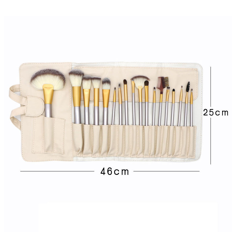 18pcs Premium Cosmetic Makeup Brush Set with Bag