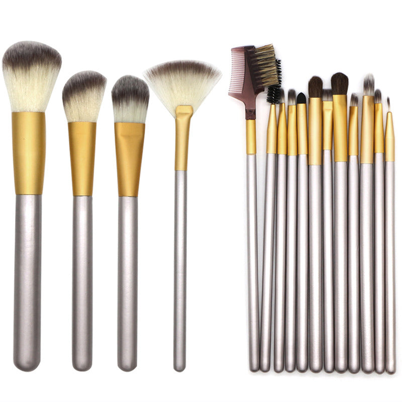 18pcs Premium Cosmetic Makeup Brush Set with Bag