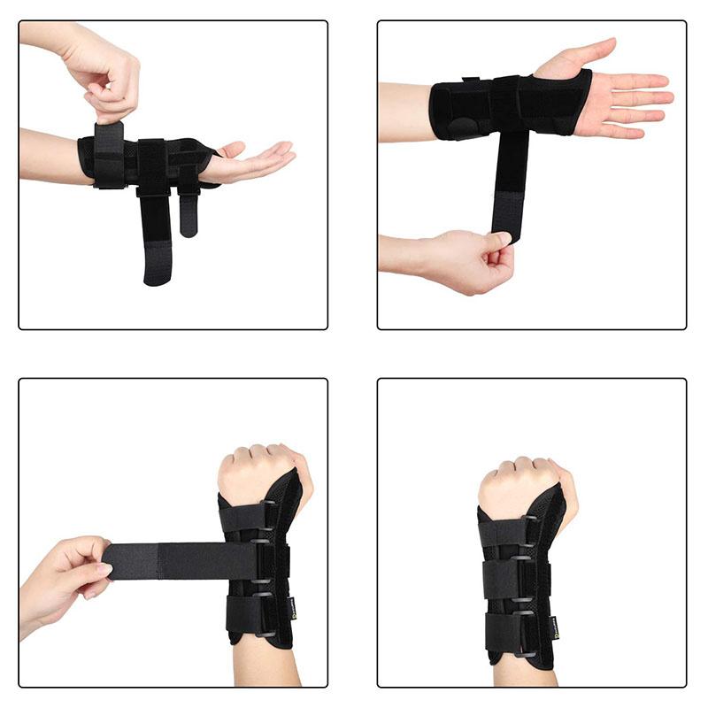 Wrist Support Brace for Carpal Tunnel Adjustable Wrist Splint - Right or Left Hand