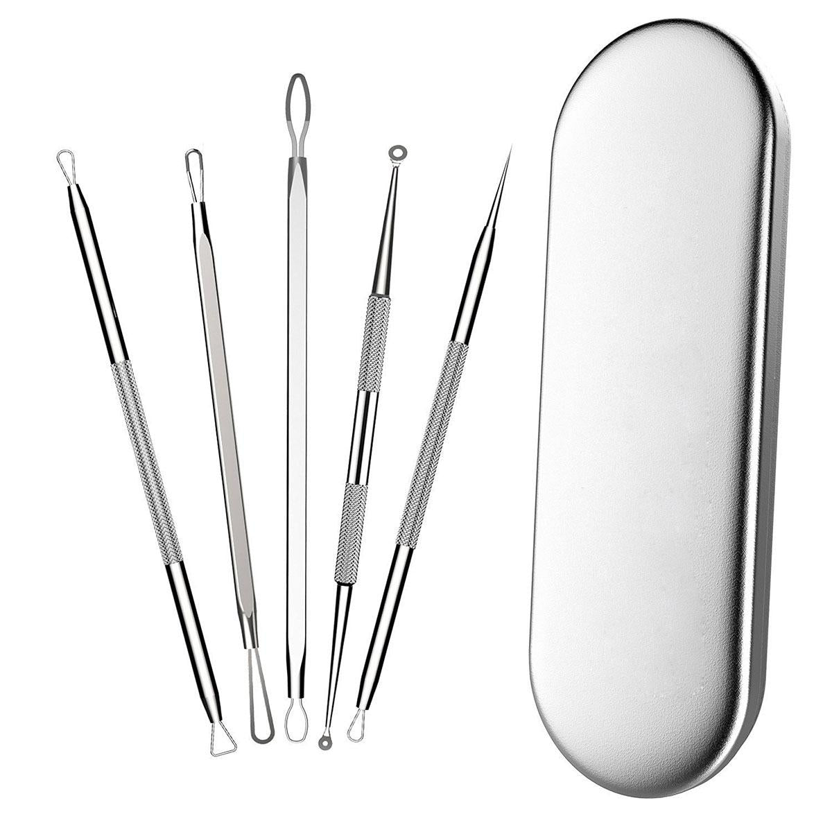 5-Piece Blackhead Acne Removal Kit Needle Exactor