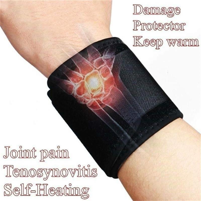 Self-Heating Tourmaline Pain Relief Warm Wristband Brace