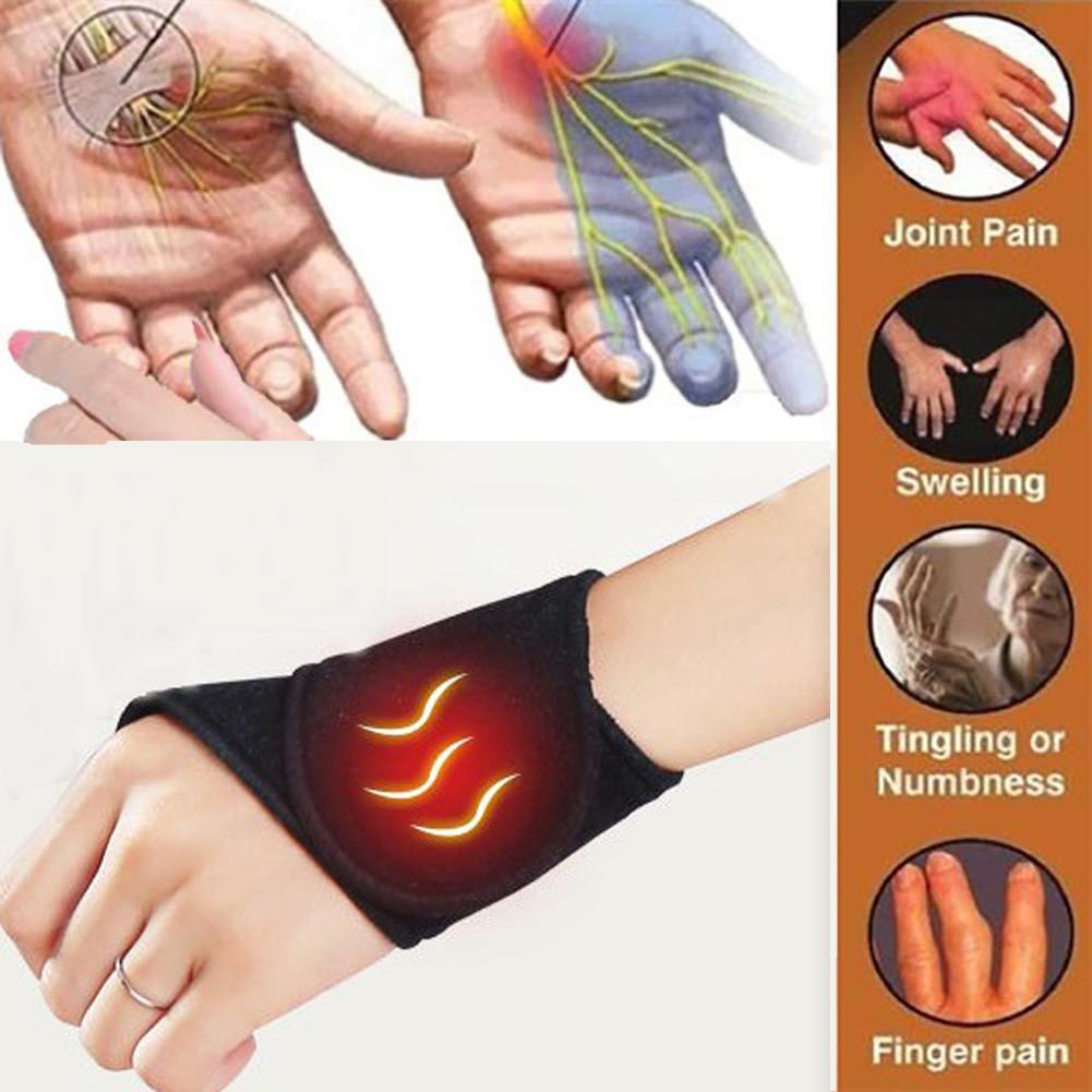 Self-Heating Tourmaline Magnetic Thermal Wrist Support Band