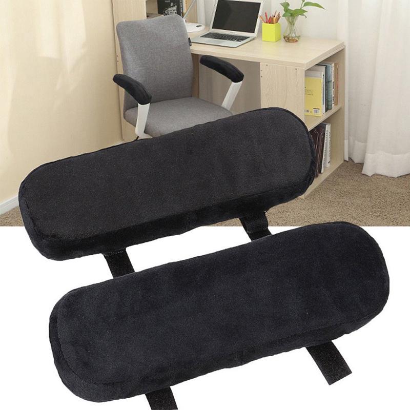 1 Pair Armrest Pads Covers Foam Elbow Pillow for Office Chairs