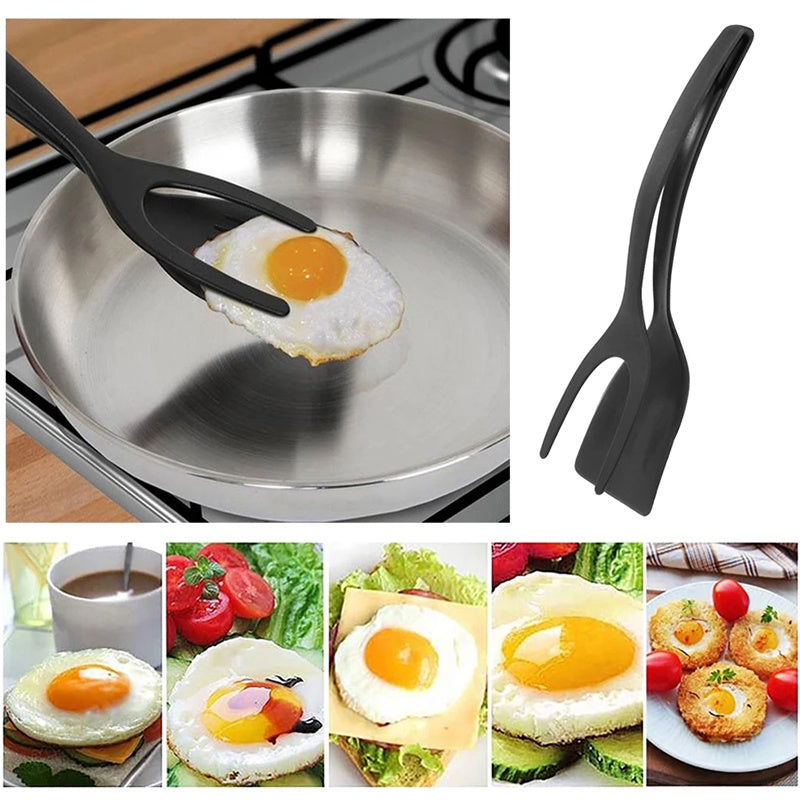 Egg Omelet Turner Silicone Eggs Flip Spatula Heat-Resistant Kitchen Cooking  Tool