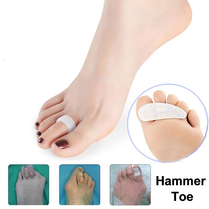 2 Pairs Feet Care Silicone Hammer Toe Separator Spacer Manicure Pedicure Tool