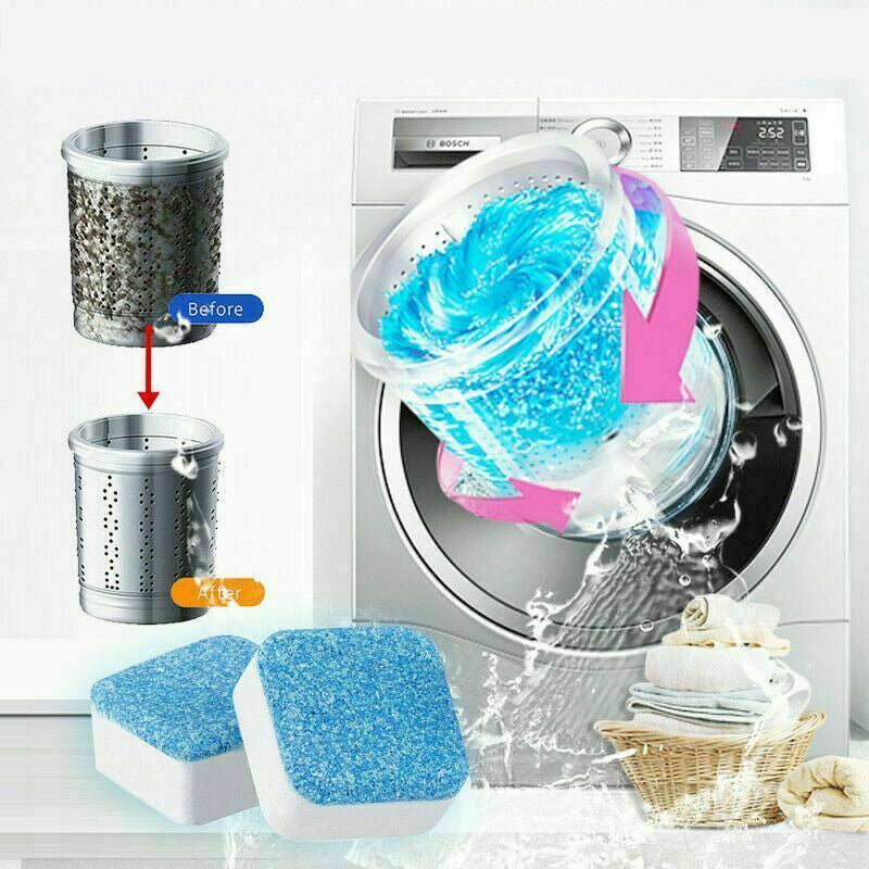 20pcs Effervescent Tablet Washing Machine Cleaner Kills 99% Germs