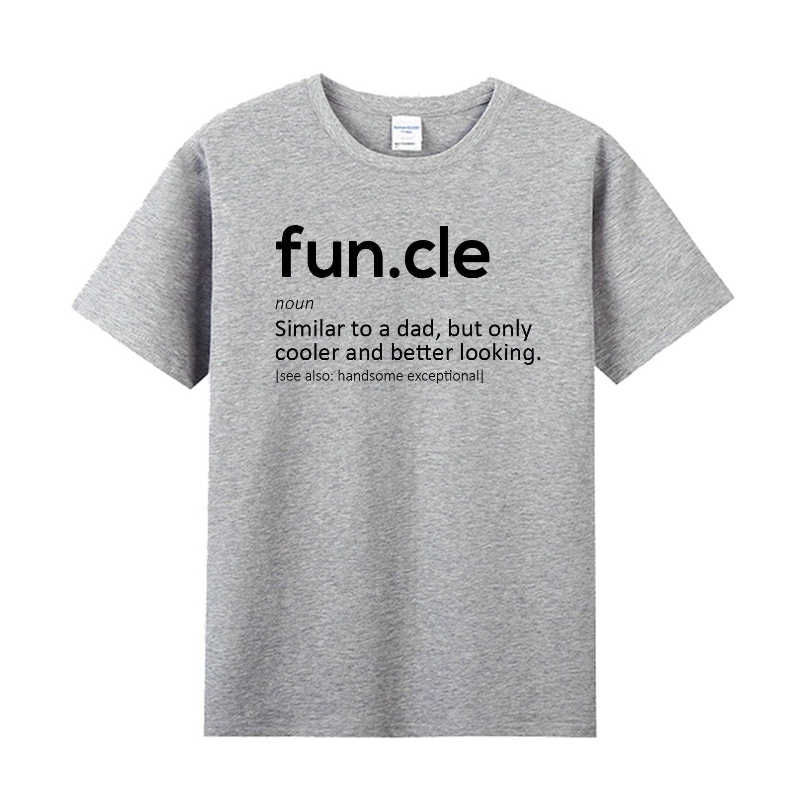 Unisex Funny T-Shirt Fun.cle noun Similar to a Dad Graphic Novelty Summer Tee