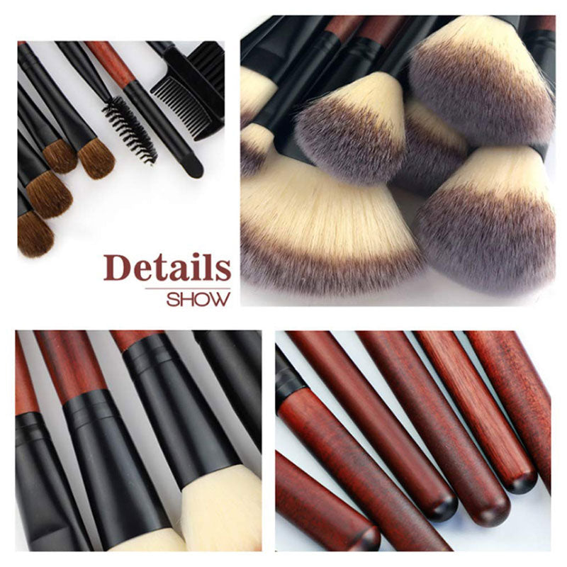 26pcs Premium Synthetic Makeup Brush Set for Foundation Blending