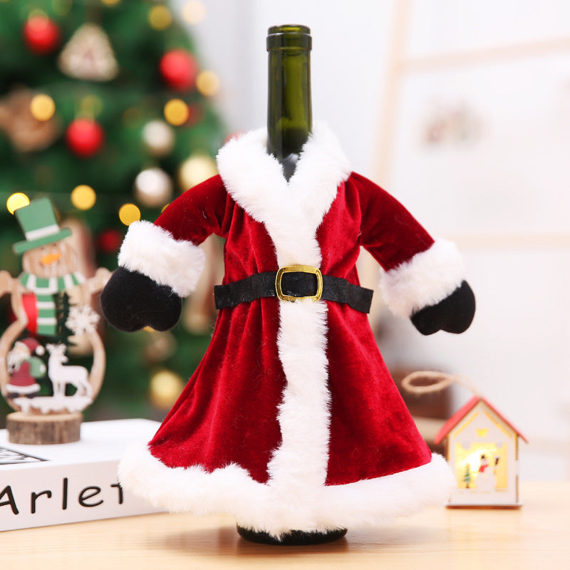 2PCS Christmas Wine Bottle Cover Gifts Bags Party Decorations