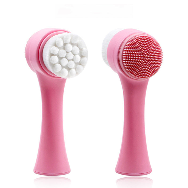 2pcs 2 in 1 Face Cleansing Exfoliating Brush