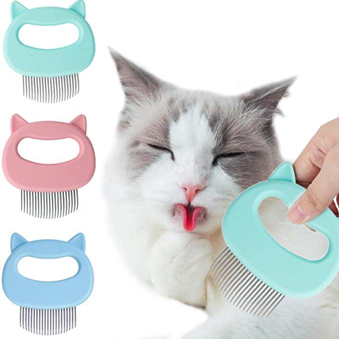 2pcs Cat Dog Pet Hair Removal Grooming Massage Shell Comb