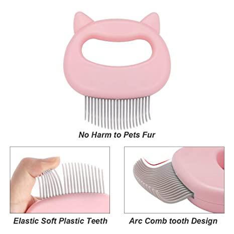 2pcs Cat Dog Pet Hair Removal Grooming Massage Shell Comb