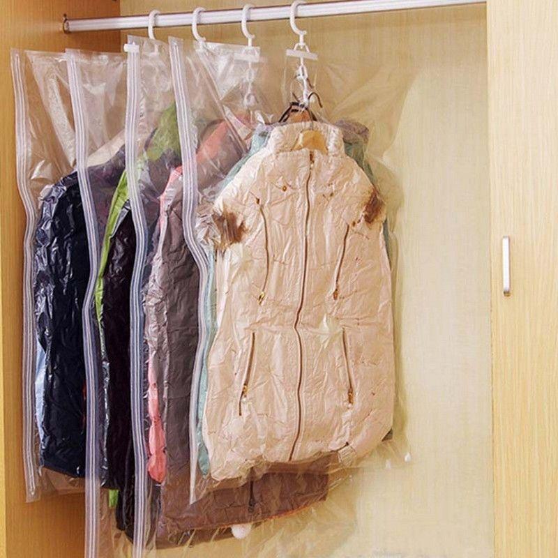 2pcs Closet Hanging Organizer Vacuum Bag