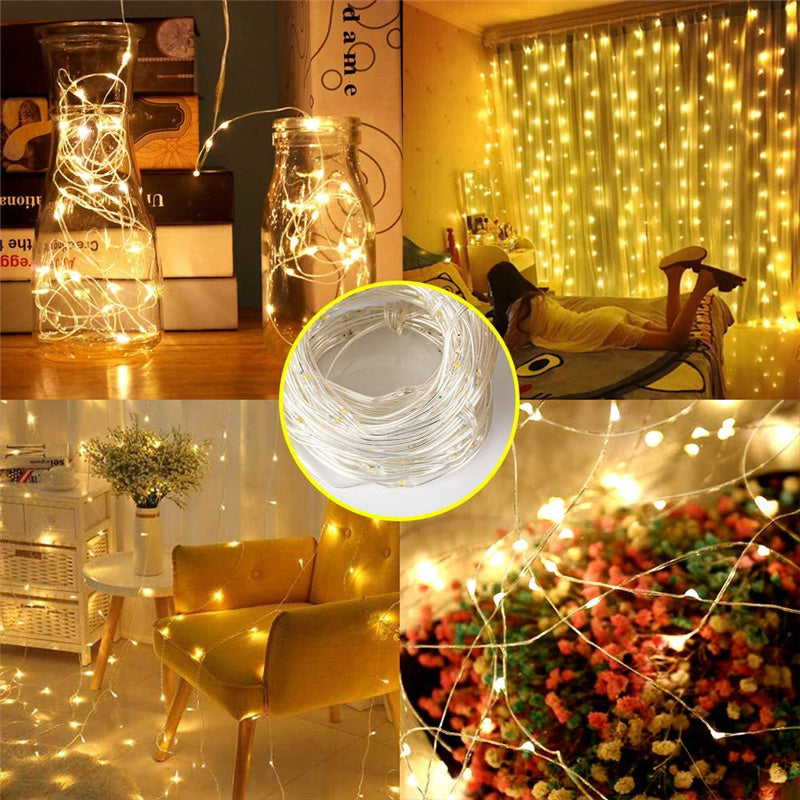 300 LED 8 Mode Indoor/Outdoor String Lights With Remote