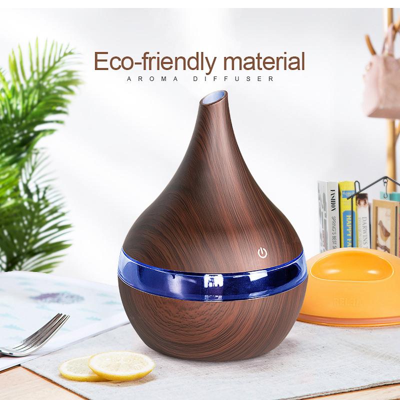 300ml USB Electric Essential Oil Diffuser Ultrasonic Mist Humidifier