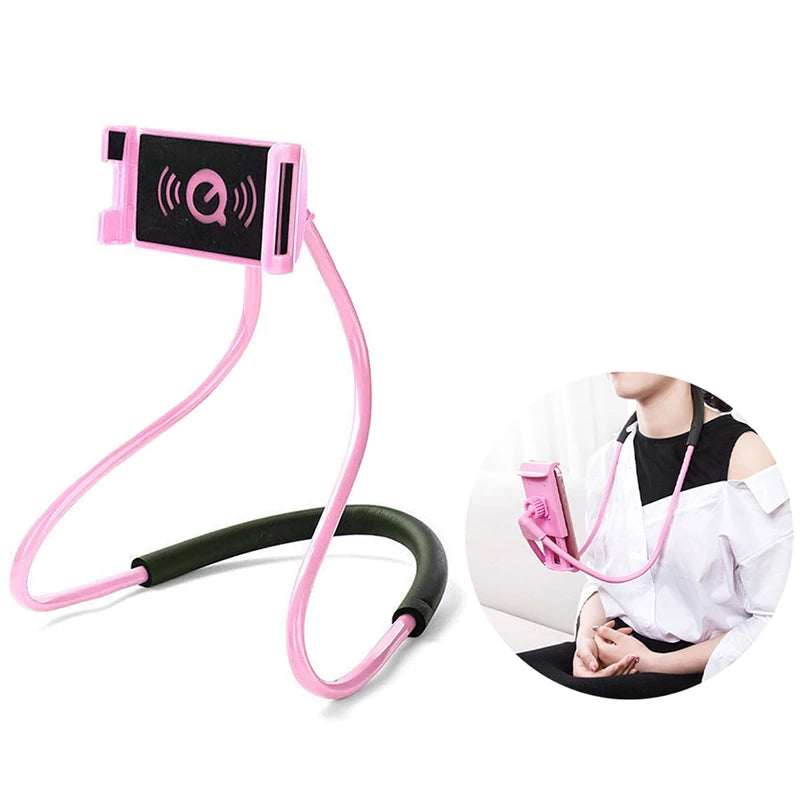 360° Rotatable Universal Neck Hanging Hand-Free Phone Holder