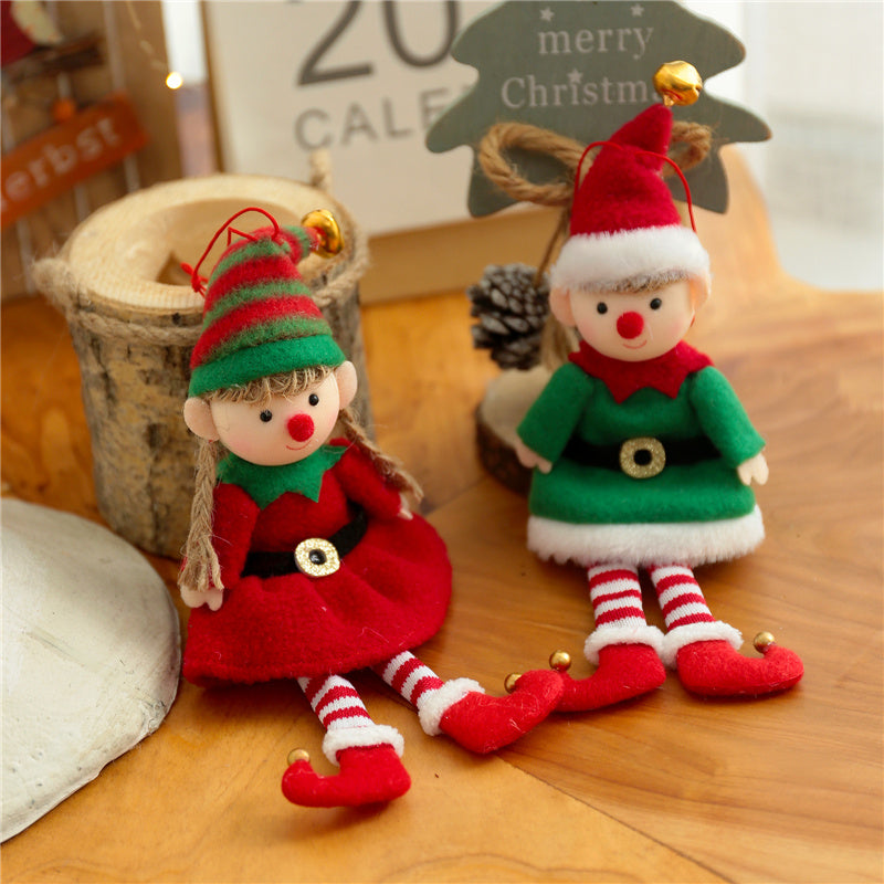 Christmas Elf Stuffed Santa Plush Dolls Novelty Toys