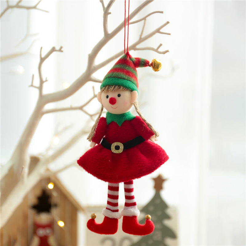 Christmas Elf Stuffed Santa Plush Dolls Novelty Toys