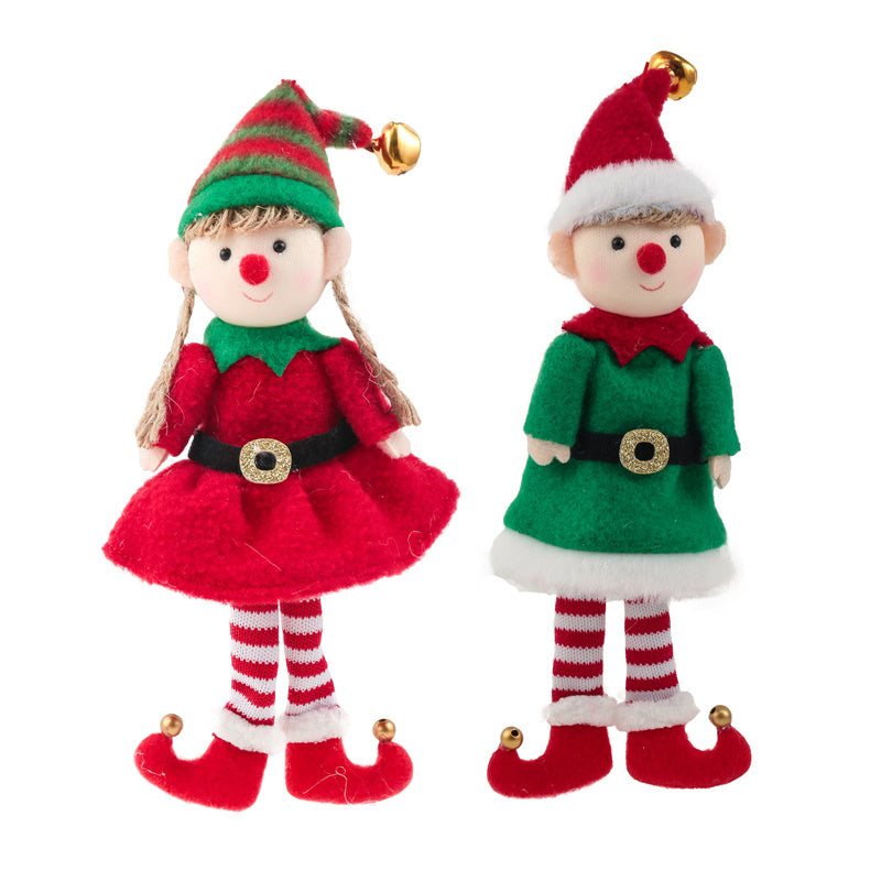 Christmas Elf Stuffed Santa Plush Dolls Novelty Toys