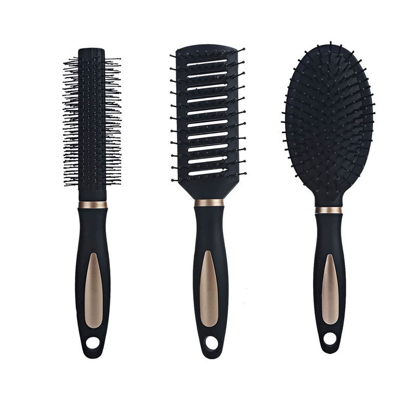 3PCS Hair Combs Set Air Bag Comb + Ribs Comb + Cylinder Comb