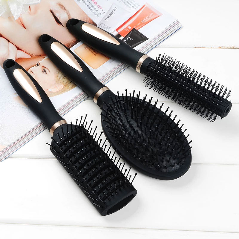 3PCS Hair Combs Set Air Bag Comb + Ribs Comb + Cylinder Comb