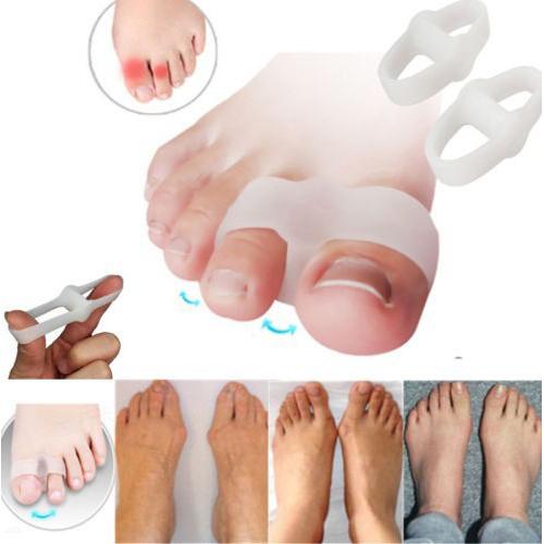 4pcs Sport Bunion Toe Spacer Set Soft Gel Splints - Double Ring L