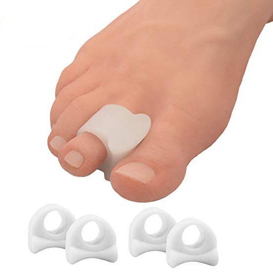 4pcs Silicone Gel Bunion Splint Toe Separator Soft Spacer