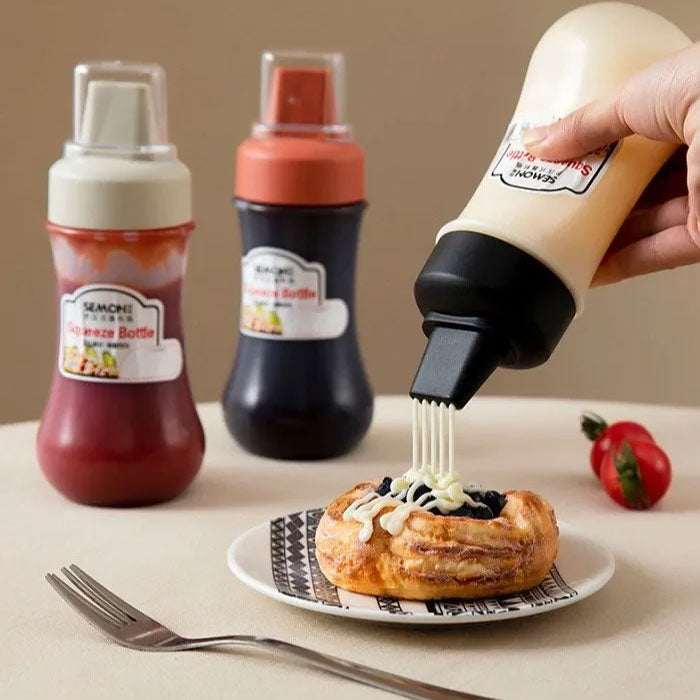 5-Hole Porous Condiment Squeeze Bottle