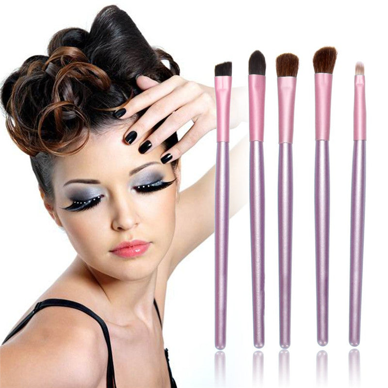 5pcs Makeup Eyeshadow Brush Set with Case